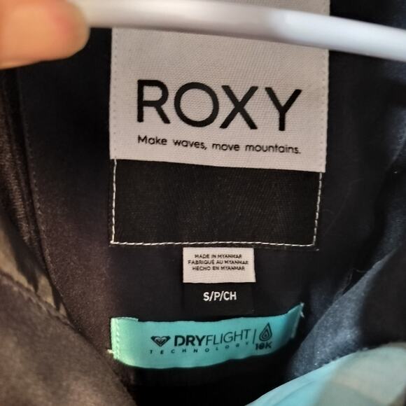 4417)ROXY Women Jet Ski Dri Flight Jetty Snowboard Jacket Small without faux fur - Picture 12 of 15